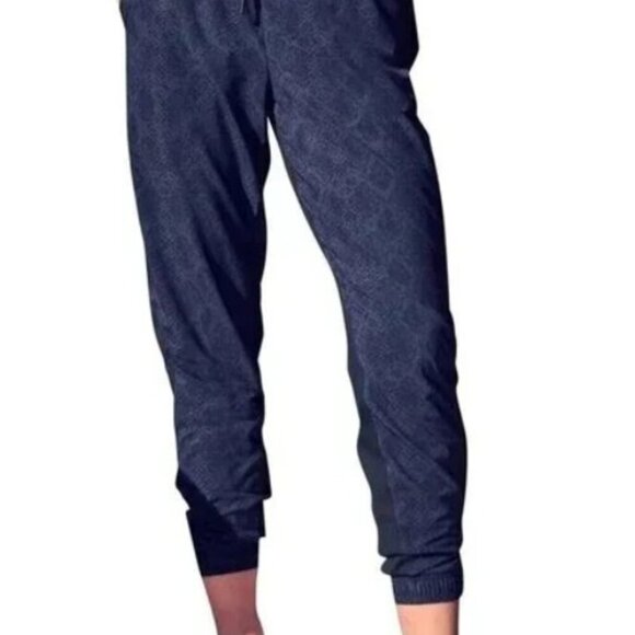 Athleta Brooklyn Blue phyton Jogger Sweatpants workwear, travel 8 - Picture 1 of 6